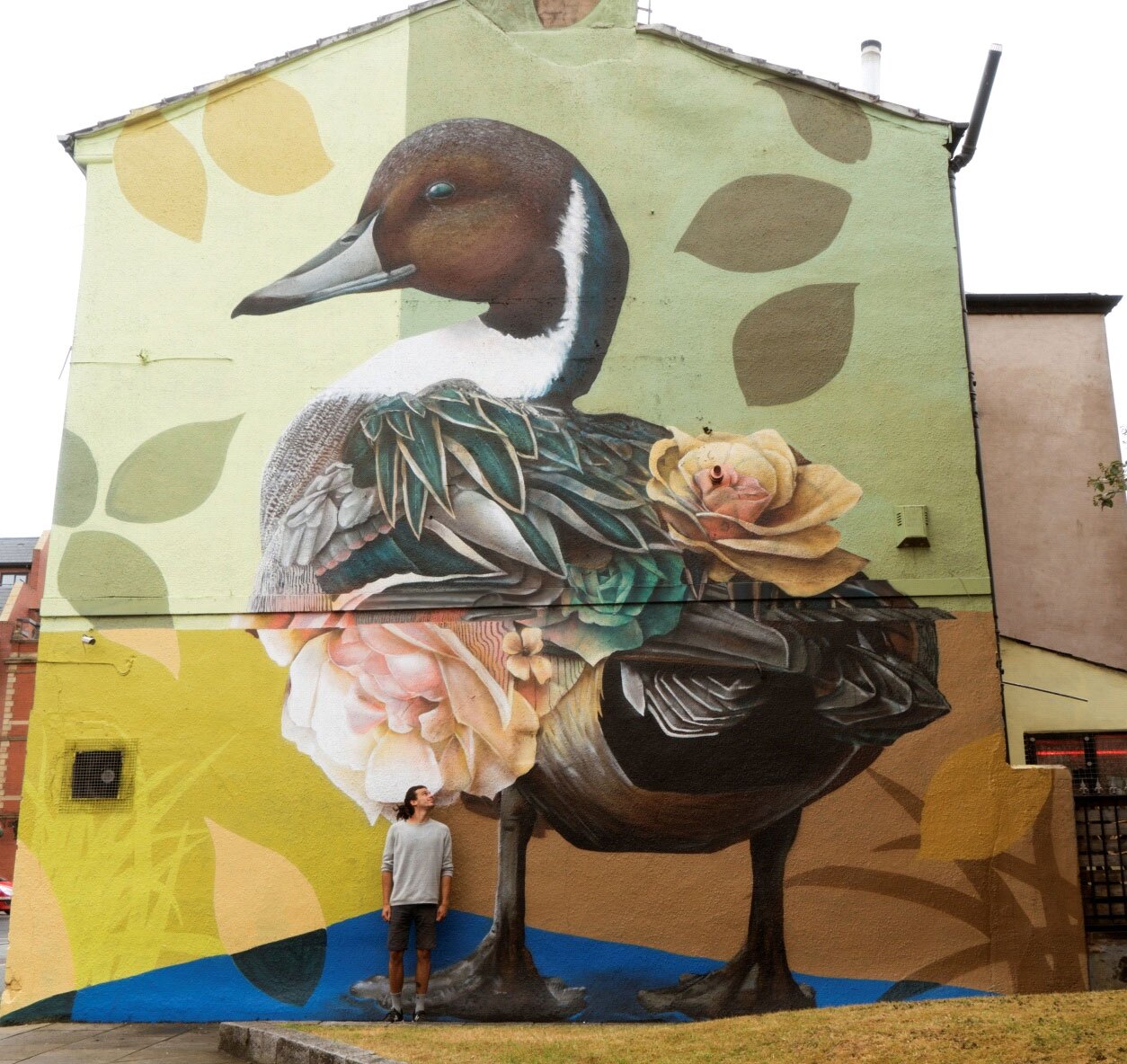 mural of a duck