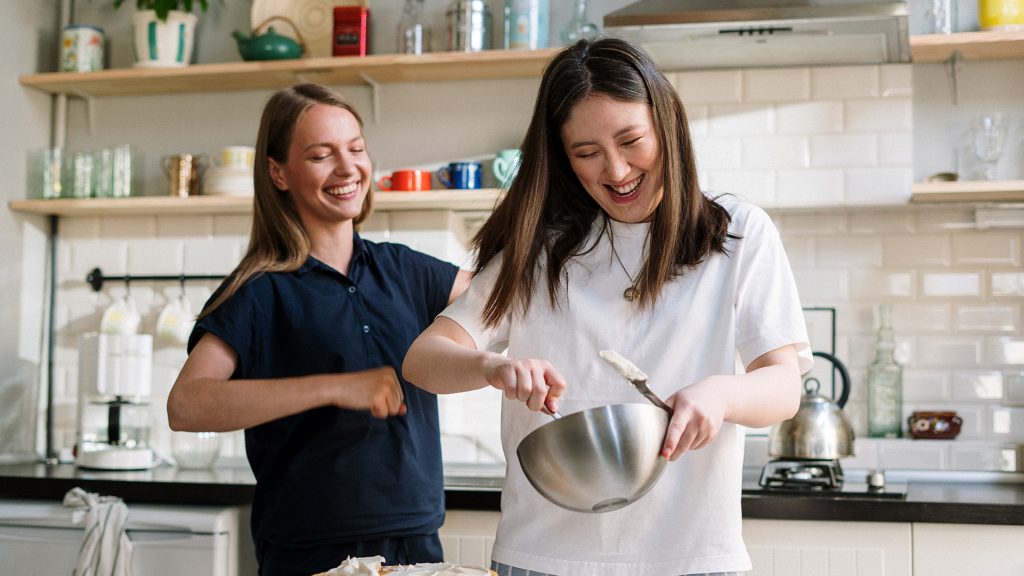 cooking together