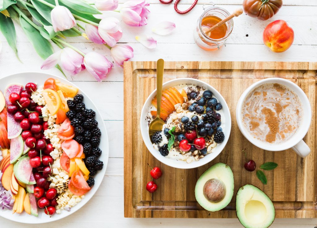 bowls of healthy food on a table