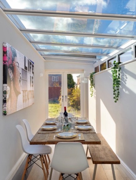 hives-snapshot dining space with glass roof