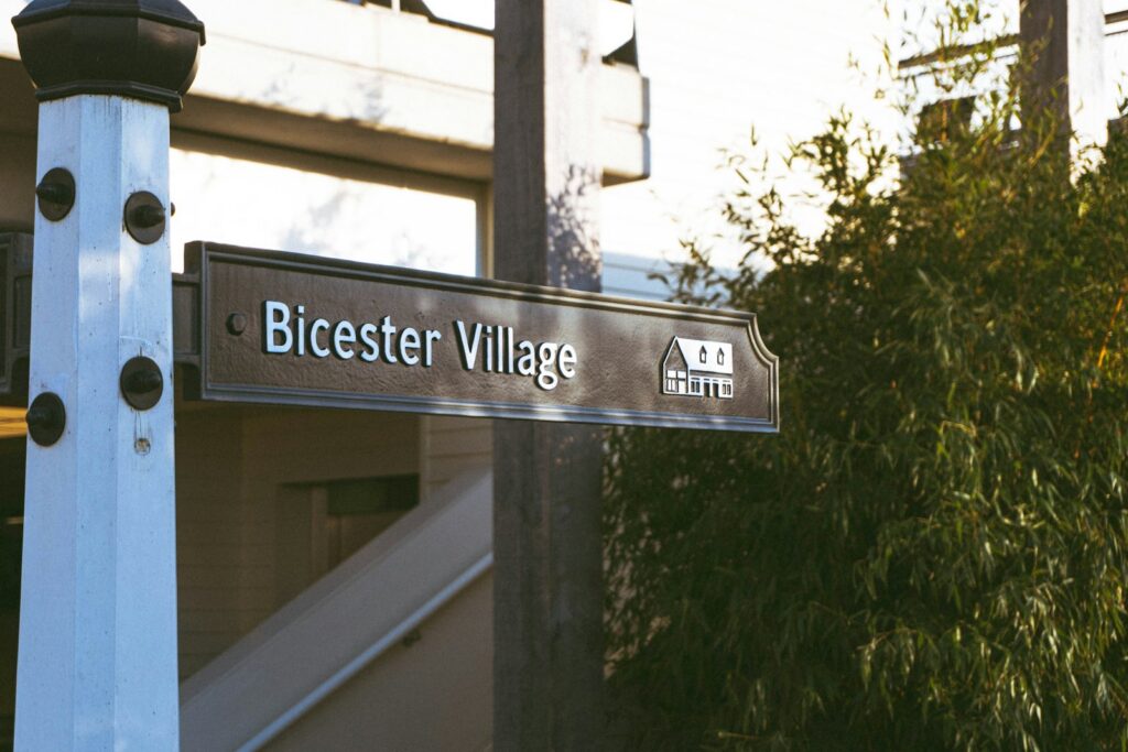 Bicester Village sign