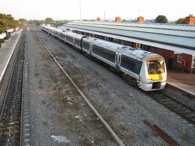 Bicester North railway station, which connects Bicester to Oxford, Banbury and London