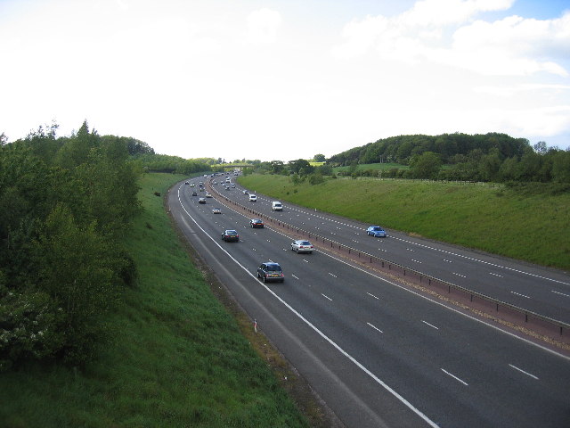 The M40 motorway, one of the main routes into Bicester and Oxfordshire